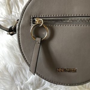 NWT Nine West Gray Crossbody Circle Purse